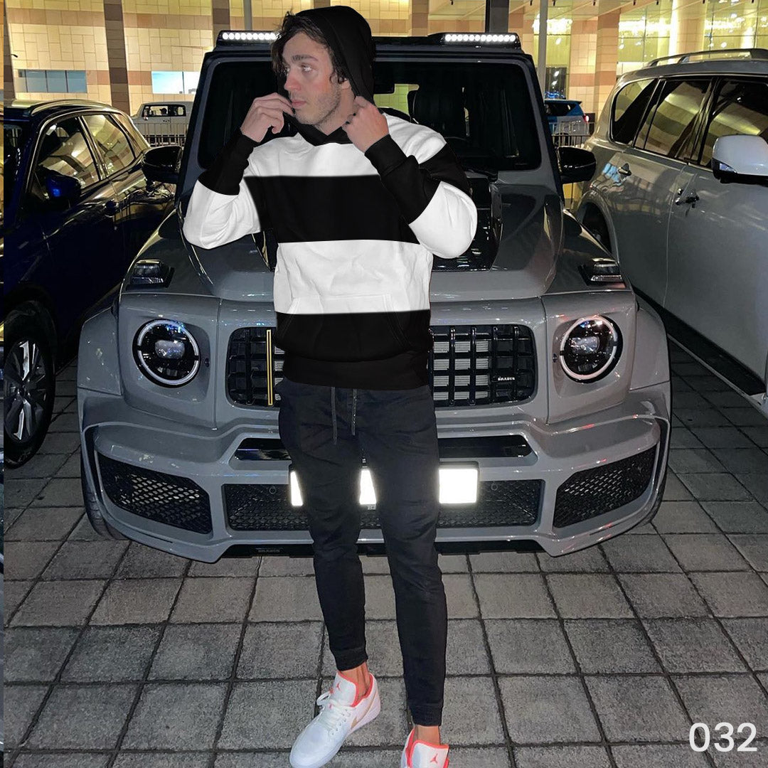 Oversize Striped Hoodie - Last Stock