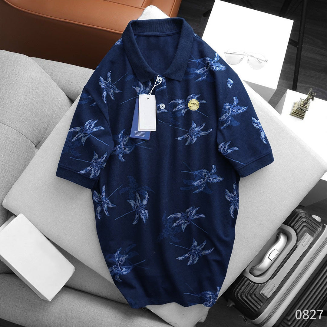 Men's Floral Polo Shirt - 60% OFF