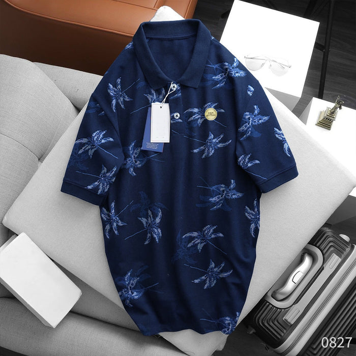 Men's Floral Polo Shirt - 60% OFF