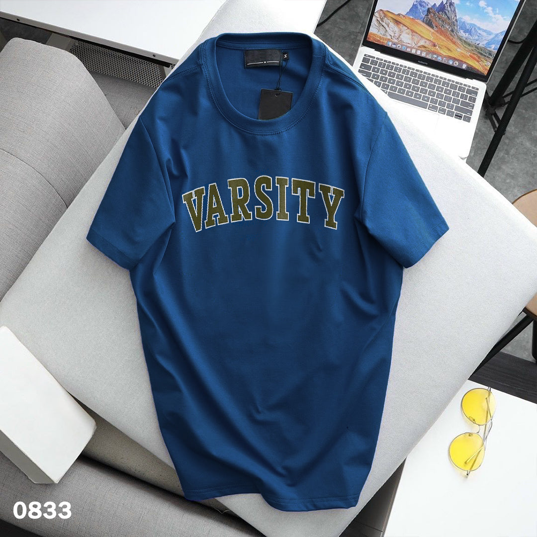 Varsity T-Shirt Blue - Slim Fit