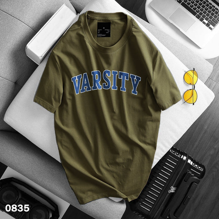 Varsity Print T-Shirt Green - Slim Fit