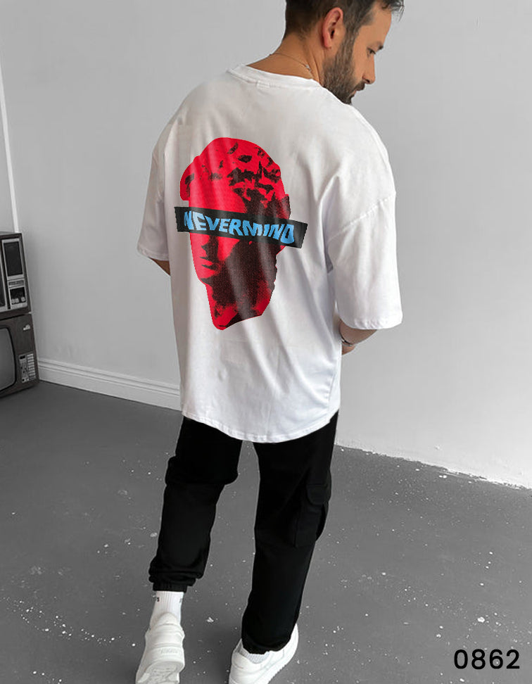 Nevermind T-Shirt White - Oversize