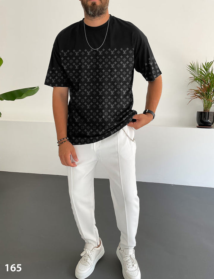 Branded Monogram T-Shirt - Oversize