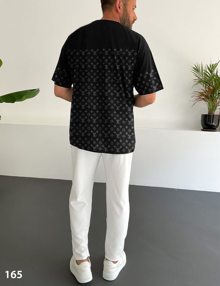 Branded Monogram T-Shirt - Oversize