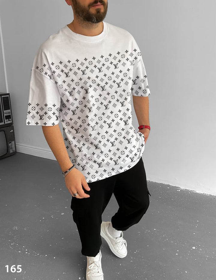 Branded Monogram T-Shirt - Oversize