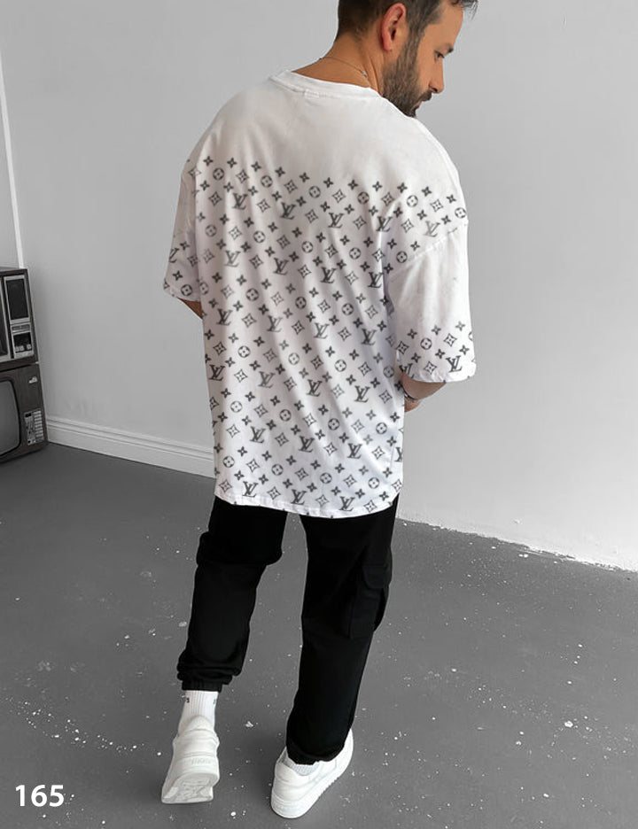 Branded Monogram T-Shirt - Oversize