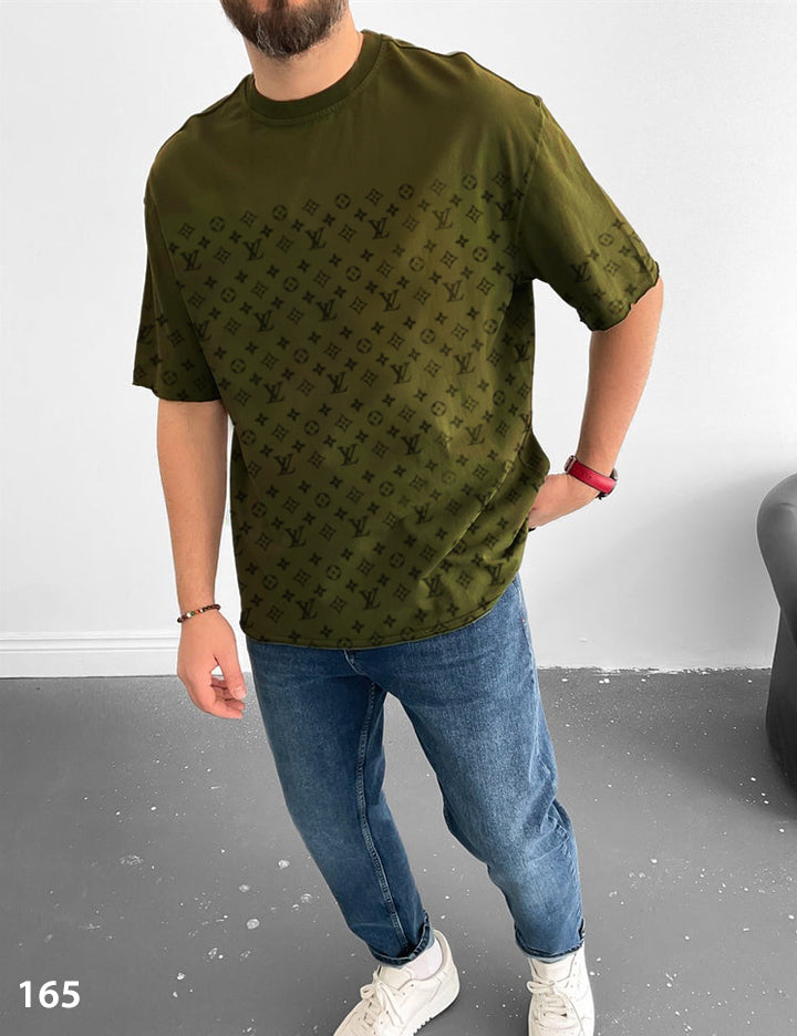 Branded Monogram T-Shirt - Oversize