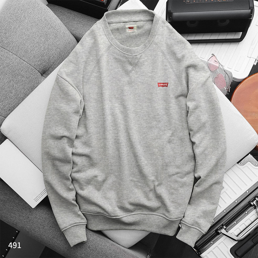 Branded Sweatshirt Light Grey - 491