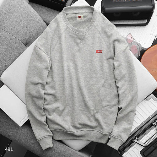 Branded Sweatshirt Light Grey - 491