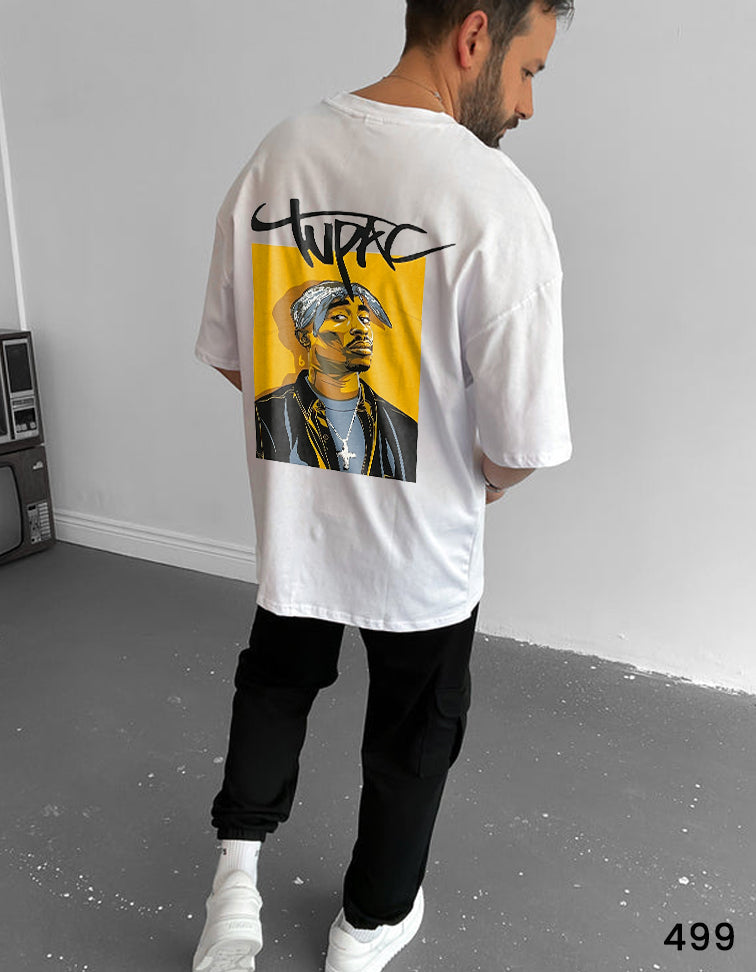 Tupac Tee White  - Oversize