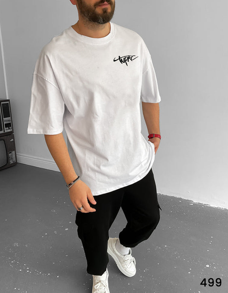 Tupac Tee White  - Oversize