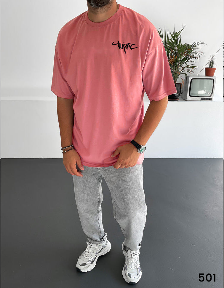Tupac Tee Pink  - Oversize