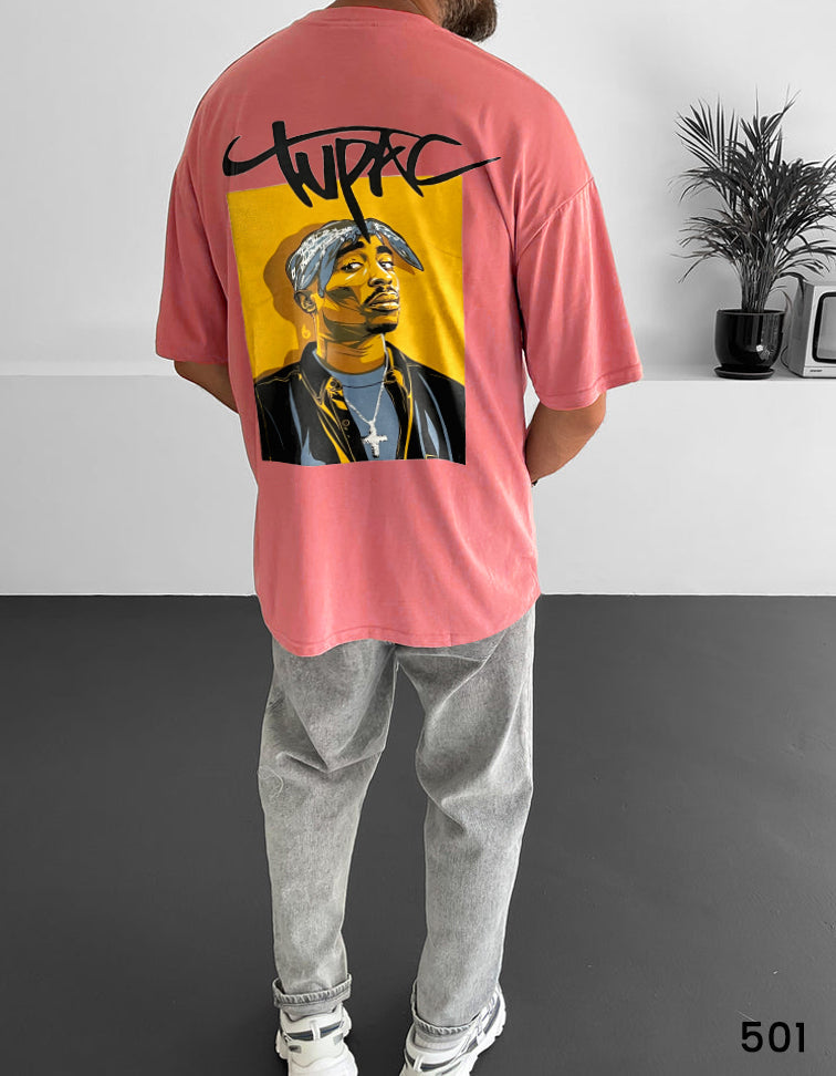 Tupac Tee Pink  - Oversize