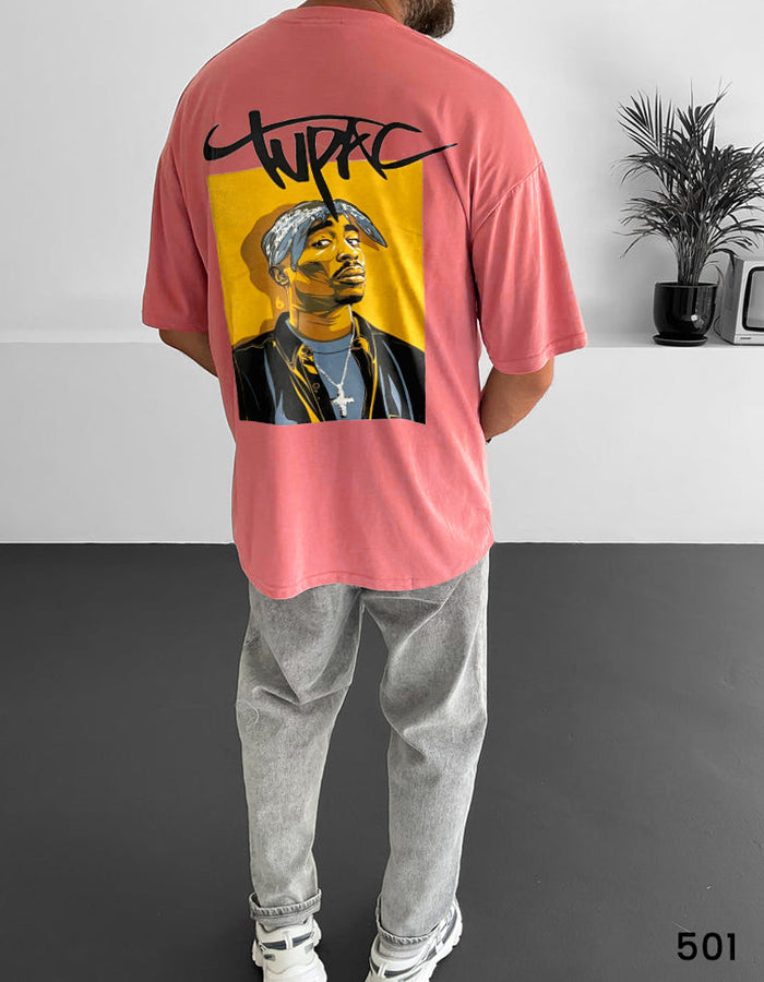 Tupac Tee Pink  - Oversize
