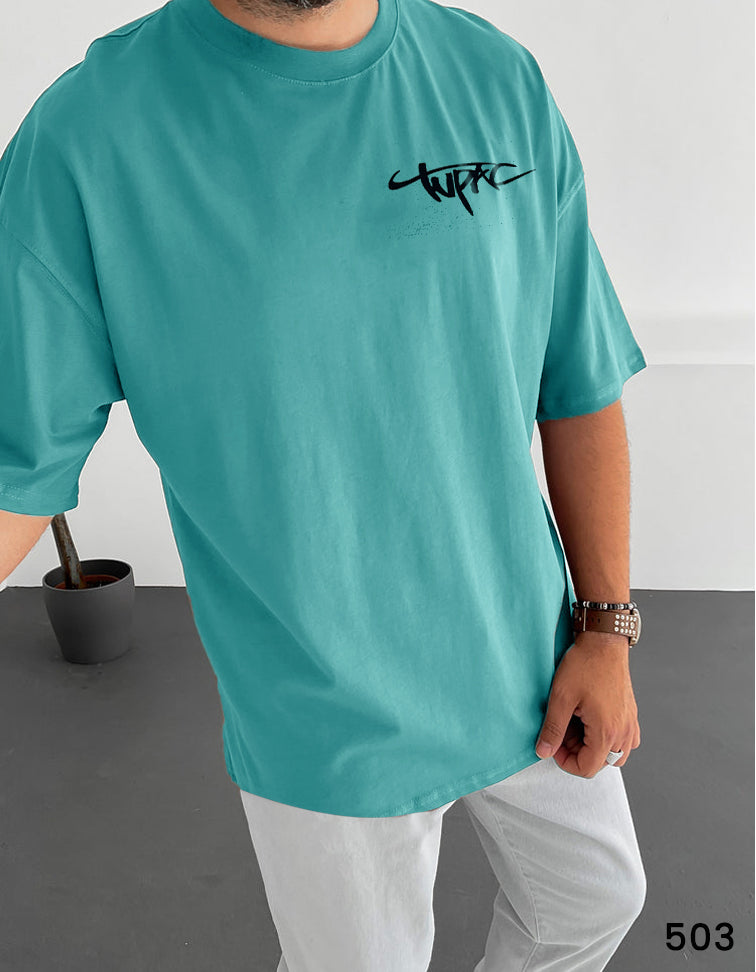 Tupac Tee Sea Green  - Oversize