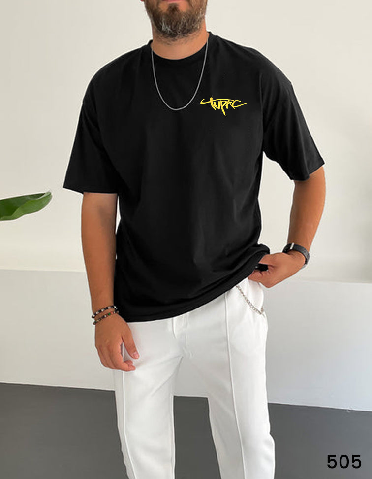 Tupac Tee Black  - Oversize