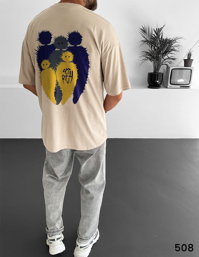 Character Tee Beige  - Oversize