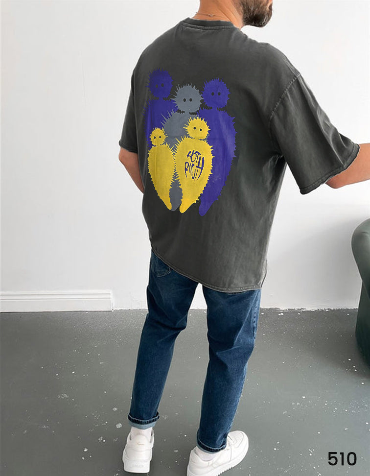 Character Tee Dark Grey - Oversize