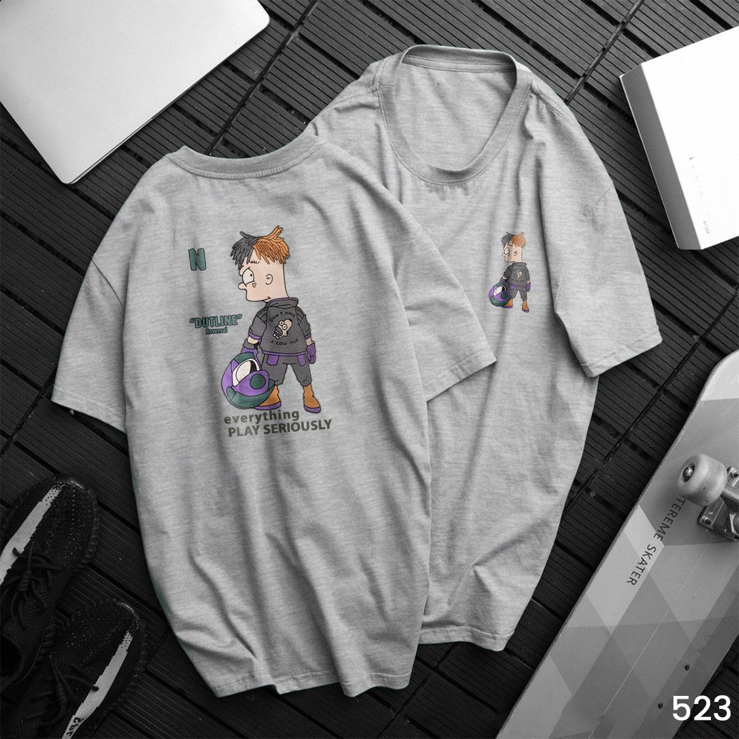 Play Serious Character Tee - Slim Fit
