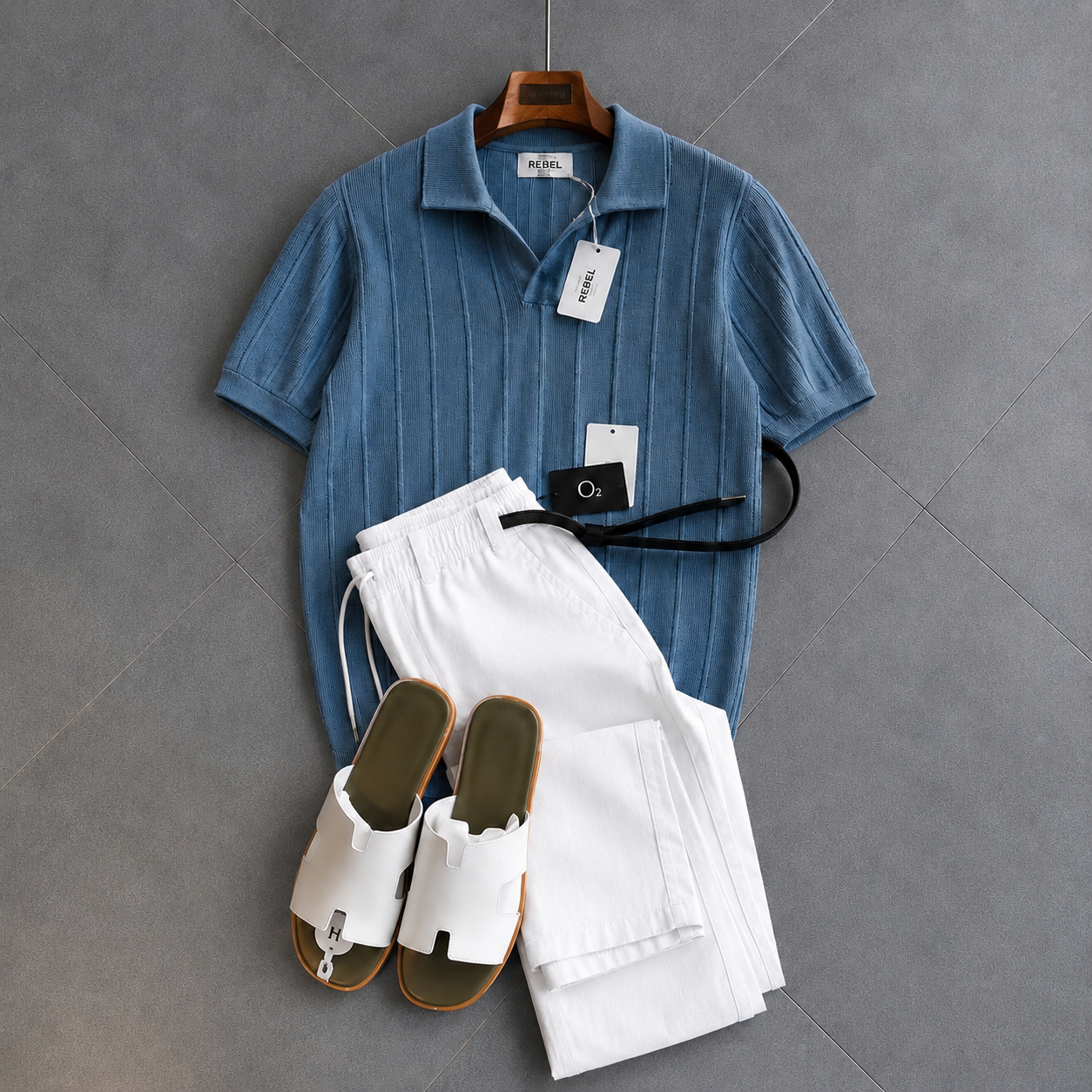 Classic Knitted Polo Set - Premium Collection