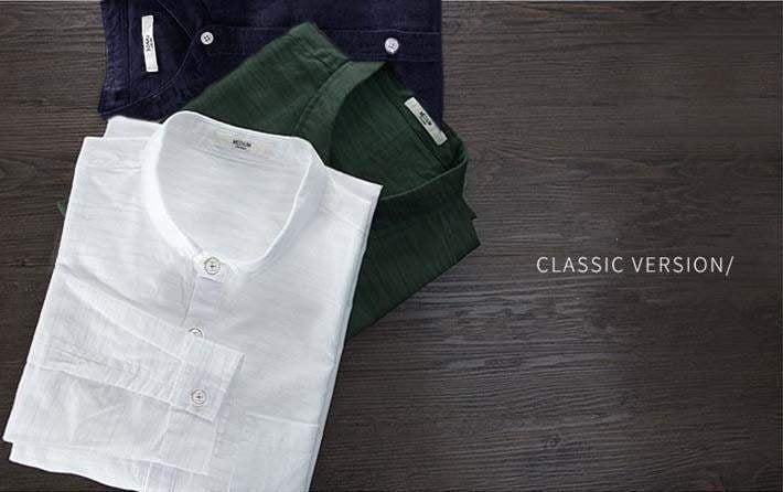 Men's Stretch Linen Shirt