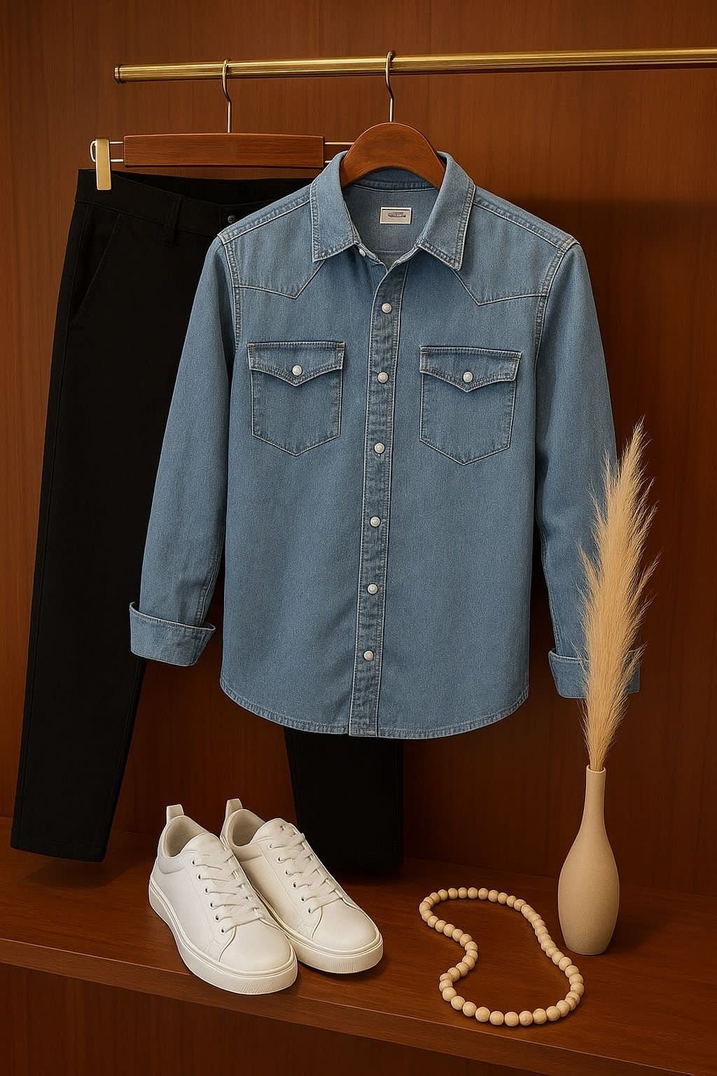 Men Casual Denim Outfit - 50% OFF