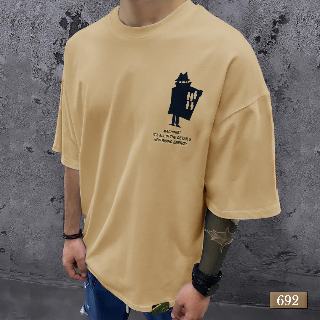 Savage Man T-Shirt Beige - Oversize