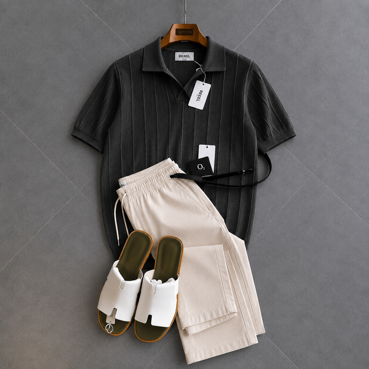 Classic Knitted Polo Set - Premium Collection