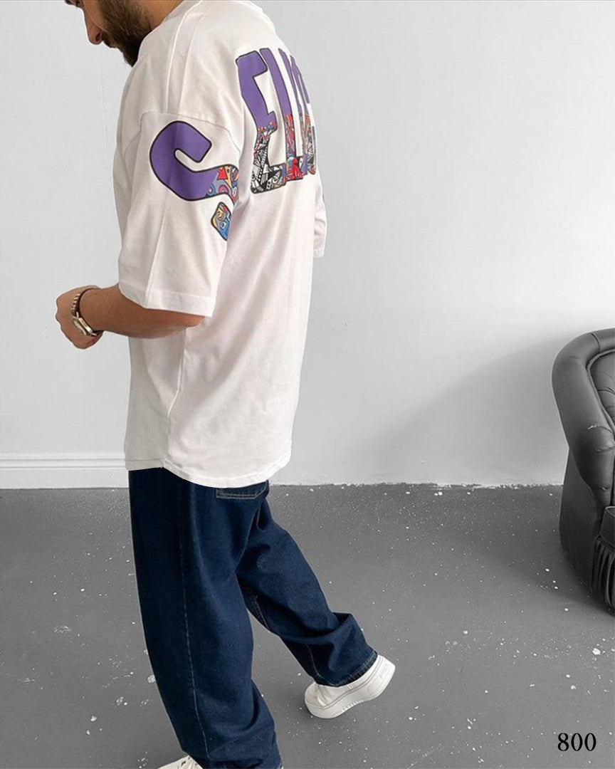 Selected Extended T-Shirt White - Oversize