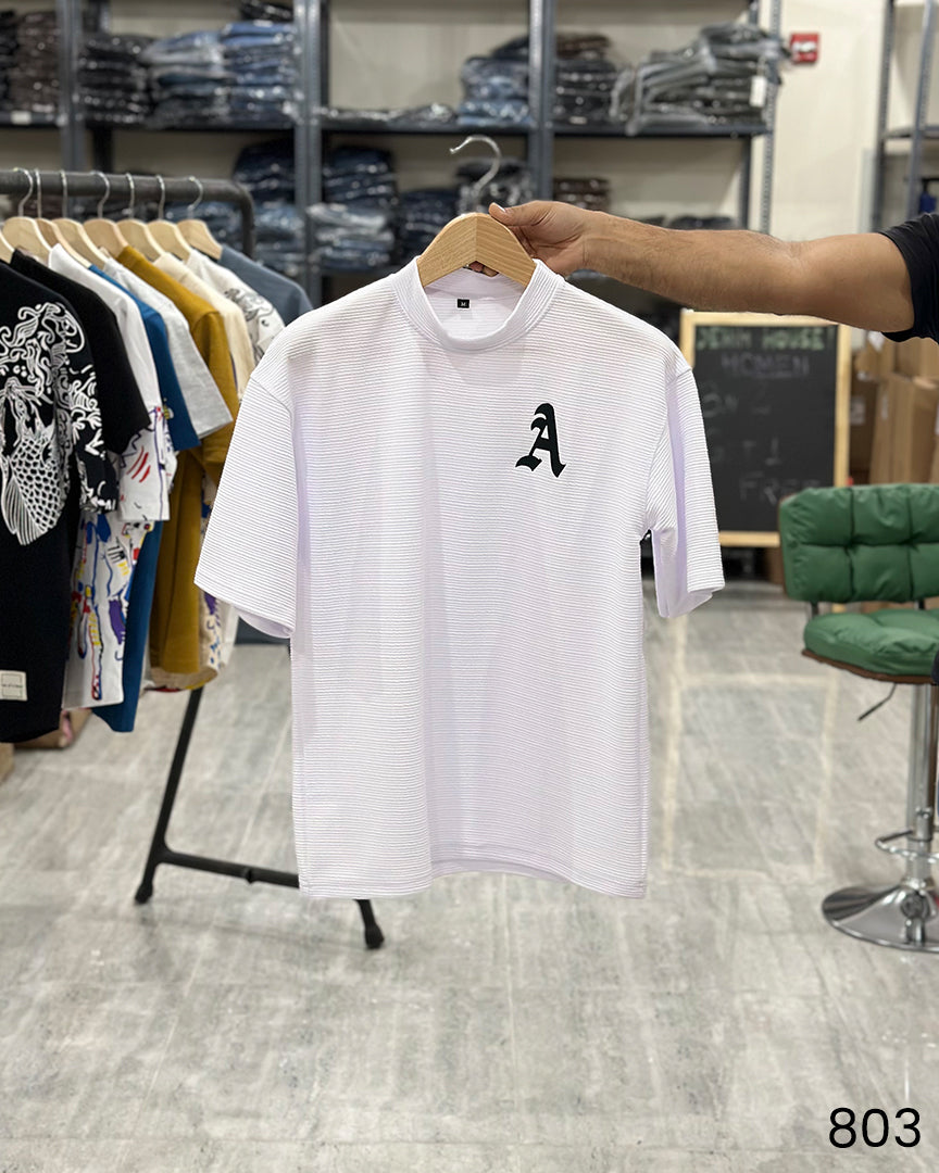 A Print T-Shirt White - Oversize