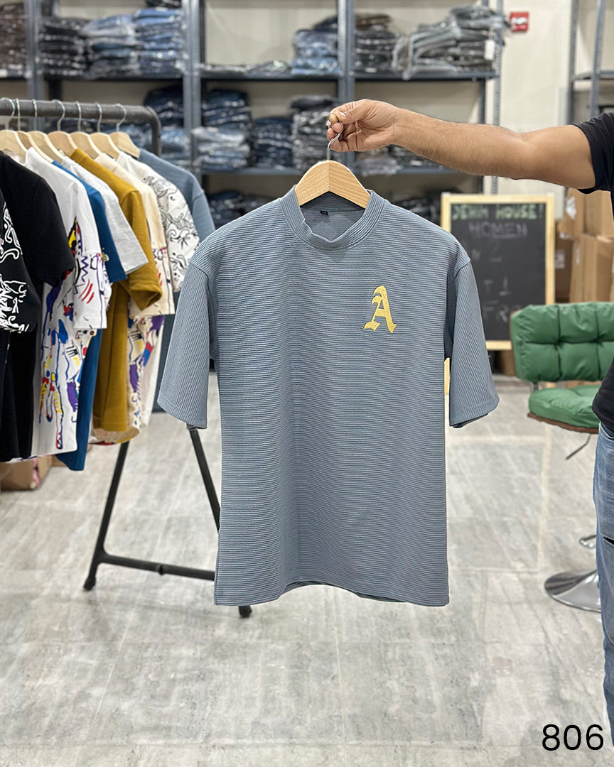 A Print T-Shirt Grey - Oversize