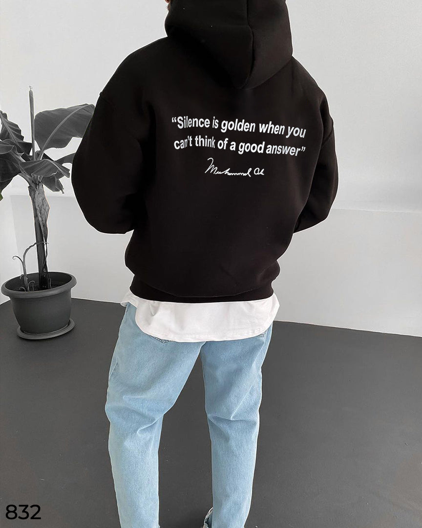 M.Ali Quote Oversize Hoodie - Last Stock