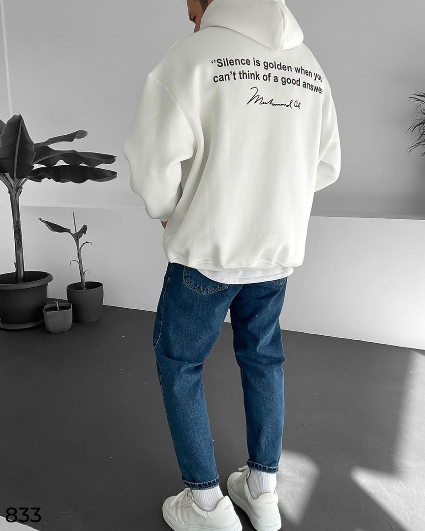 M.Ali Quote Oversize Hoodie - Last Stock