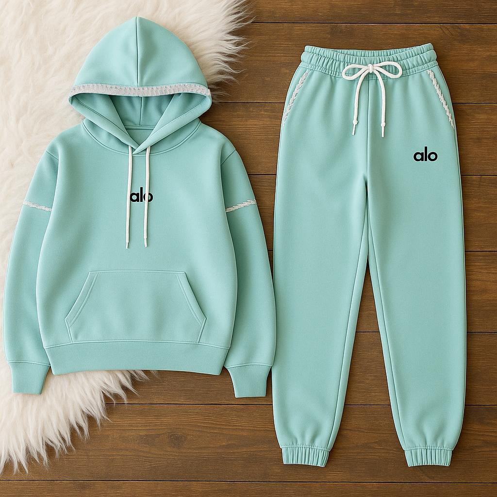 Women Alo Hoodie Set