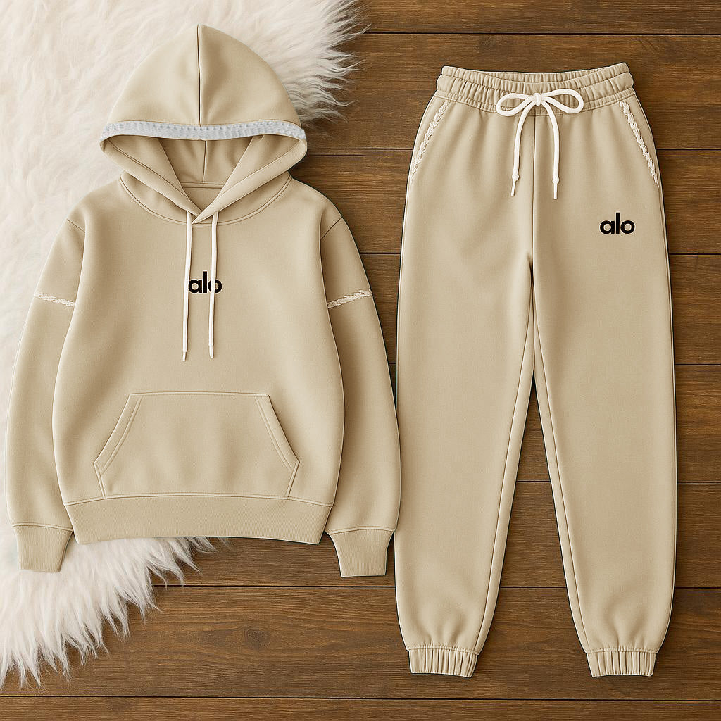 Women Alo Hoodie Set