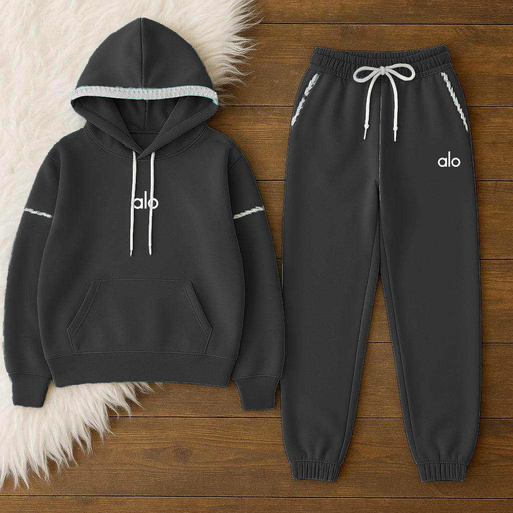 Women Alo Hoodie Set