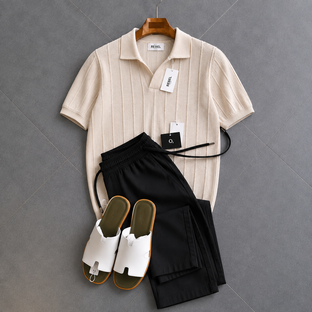 Classic Knitted Polo Set - Premium Collection