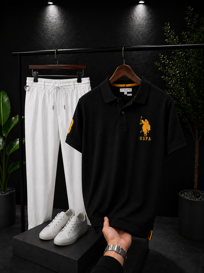 Men Streetwear Polo Set - Last Stock