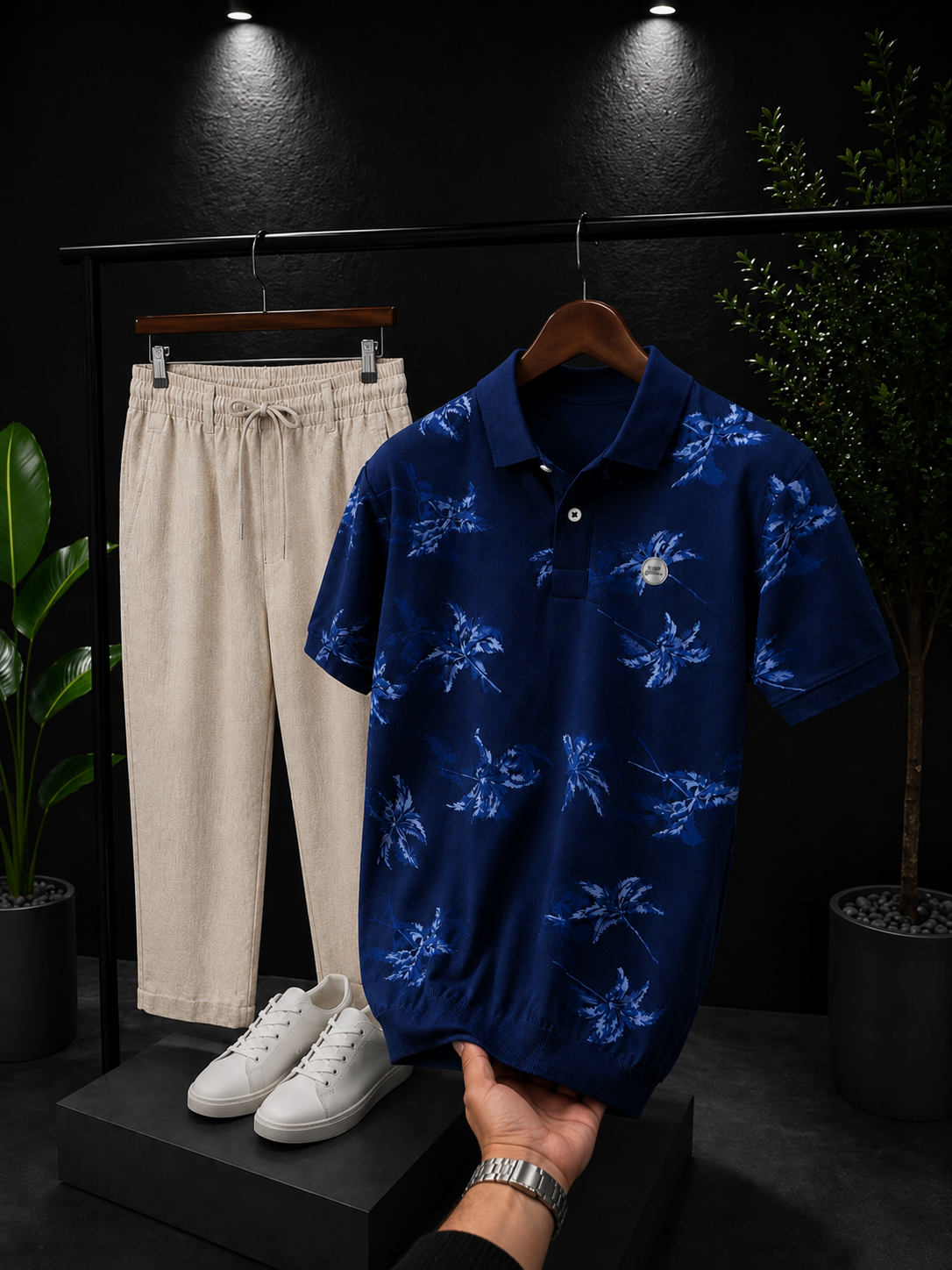 Men Streetwear Polo Set - Last Stock