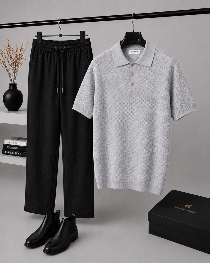 Men Cuban Polo Set - Premium Collection