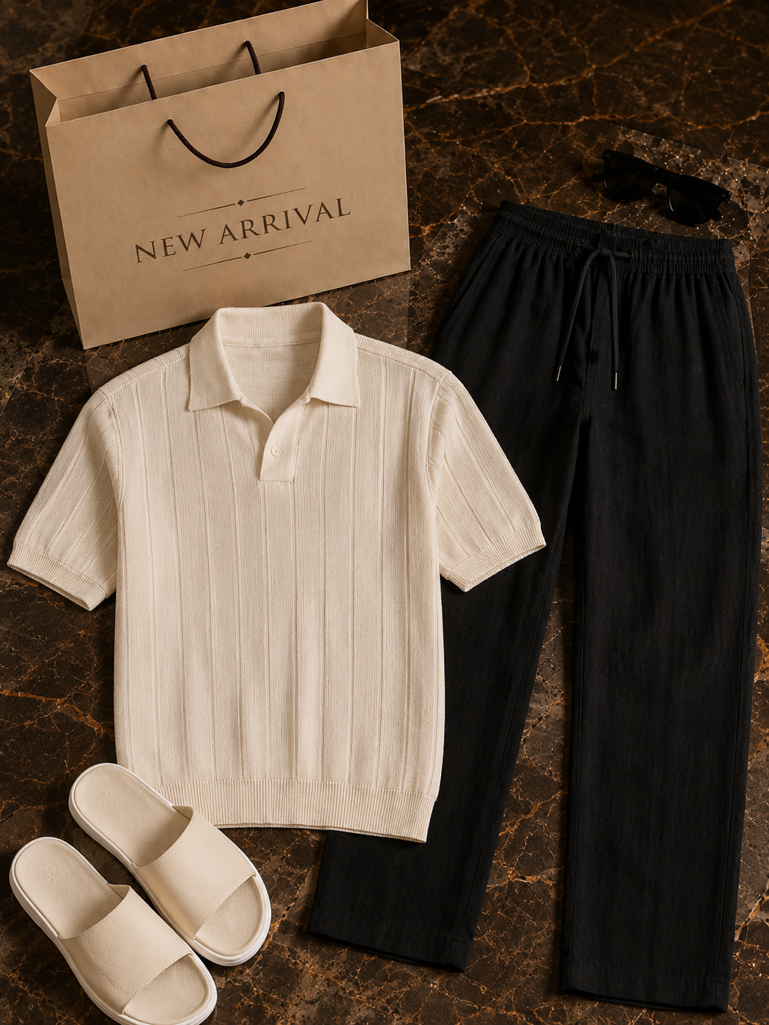 Men Cuban Polo Set - New Arrival