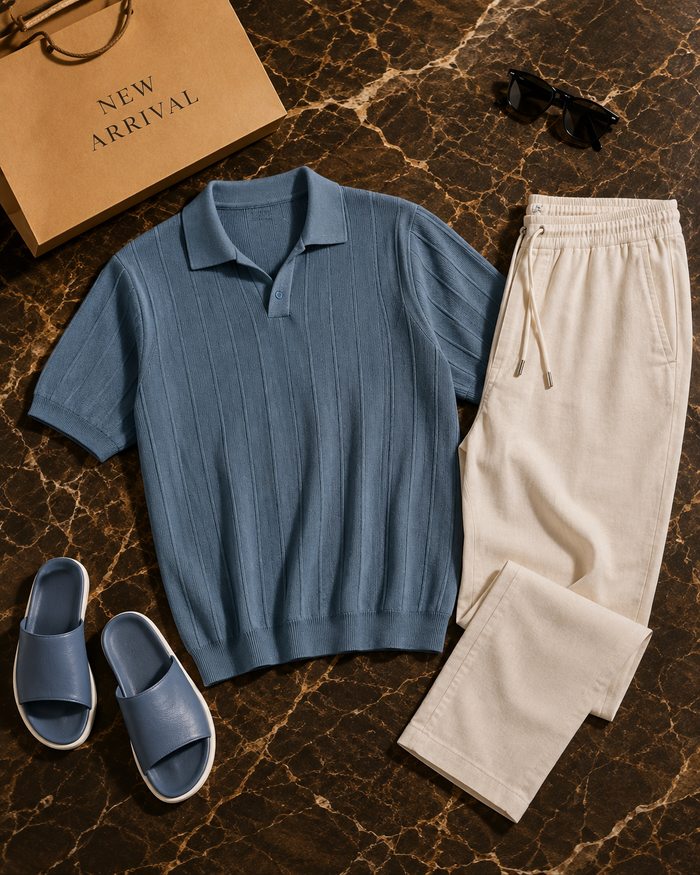 Men Cuban Polo Set - New Arrival