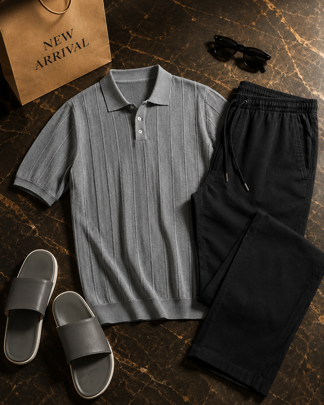 Men Cuban Polo Set - New Arrival