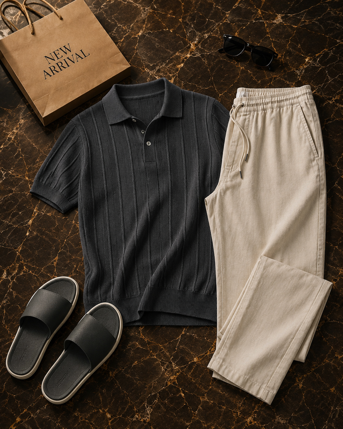 Men Cuban Polo Set - New Arrival