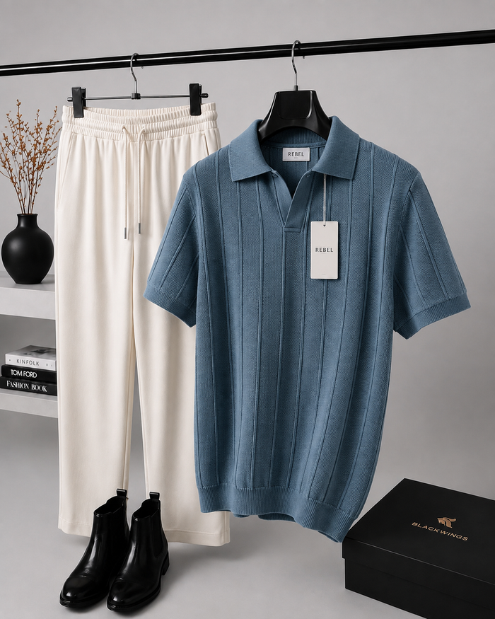 Men Cuban Polo Set - Premium Collection
