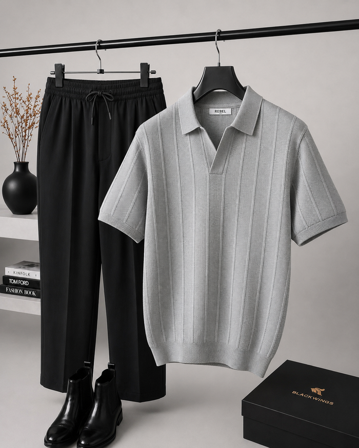 Men Cuban Polo Set - Premium Collection