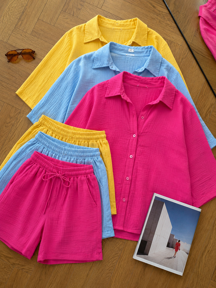 Women Chic Shorts Set - Buy 2 Get 1 Free