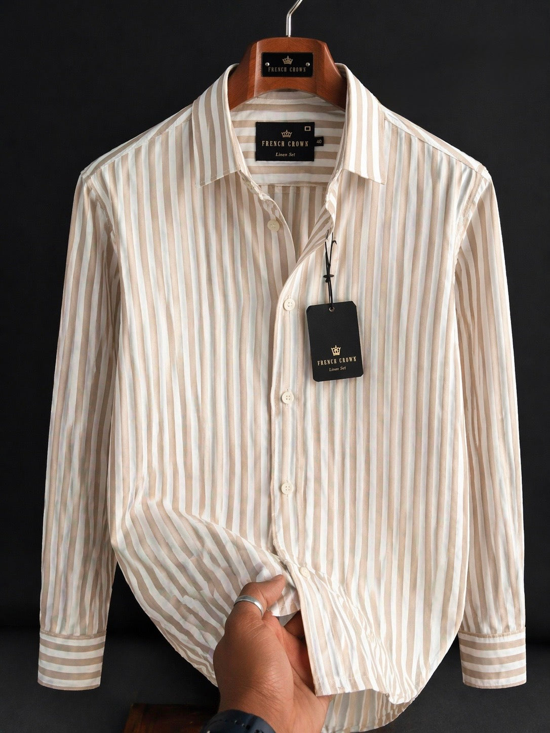 Exclusive Stripe Linen Shirt - Buy 2 Get 1 Free
