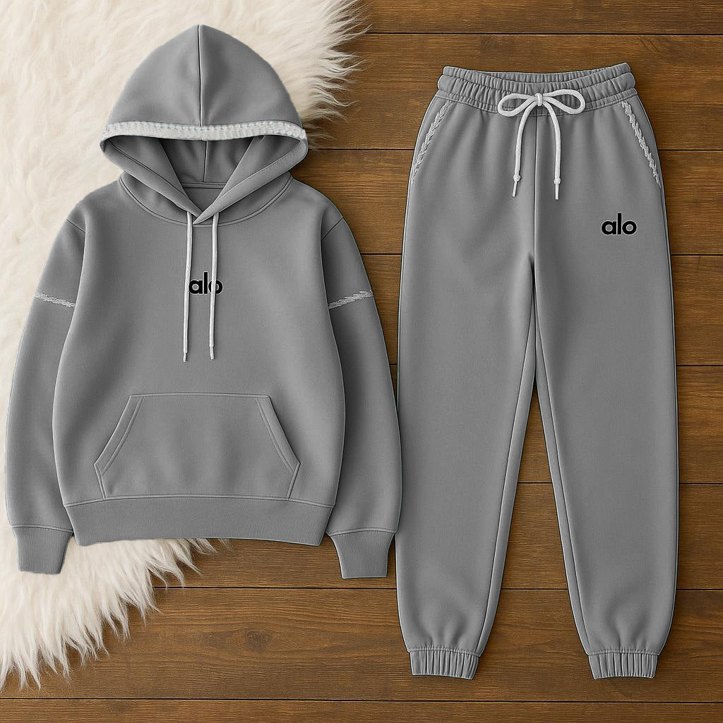 Women Alo Hoodie Set