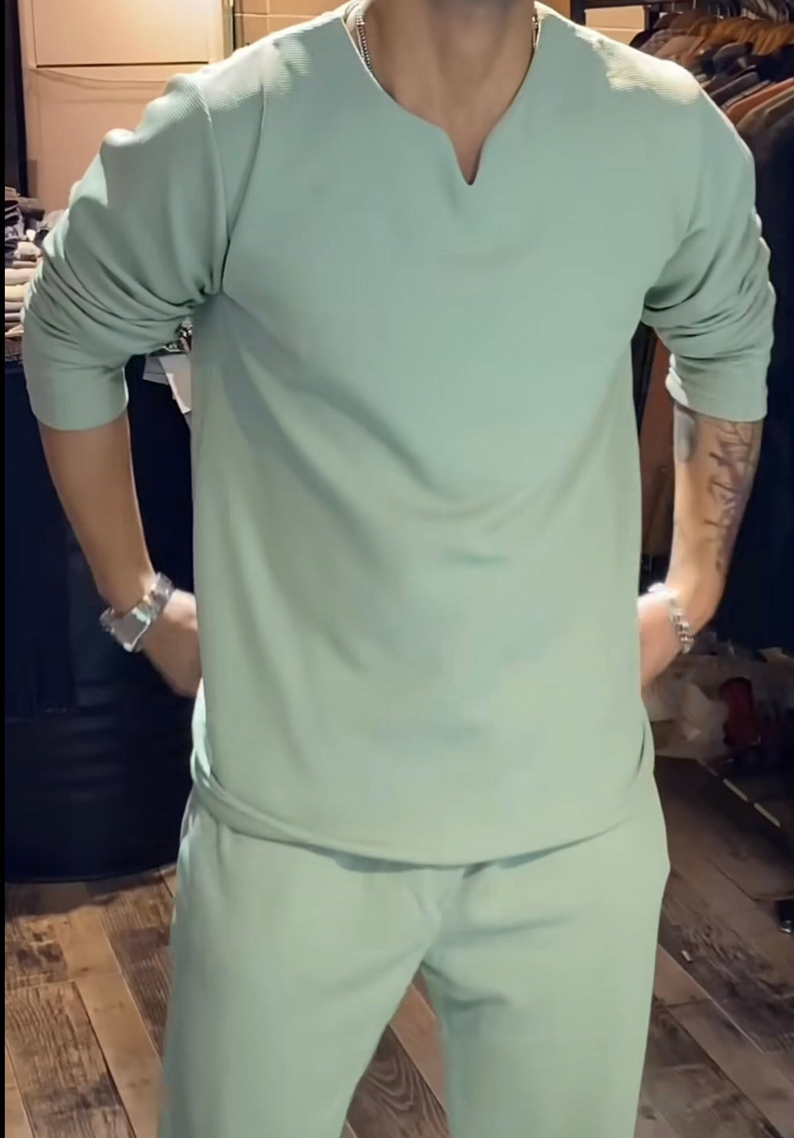 Cuban Pleated Set - Last Stock